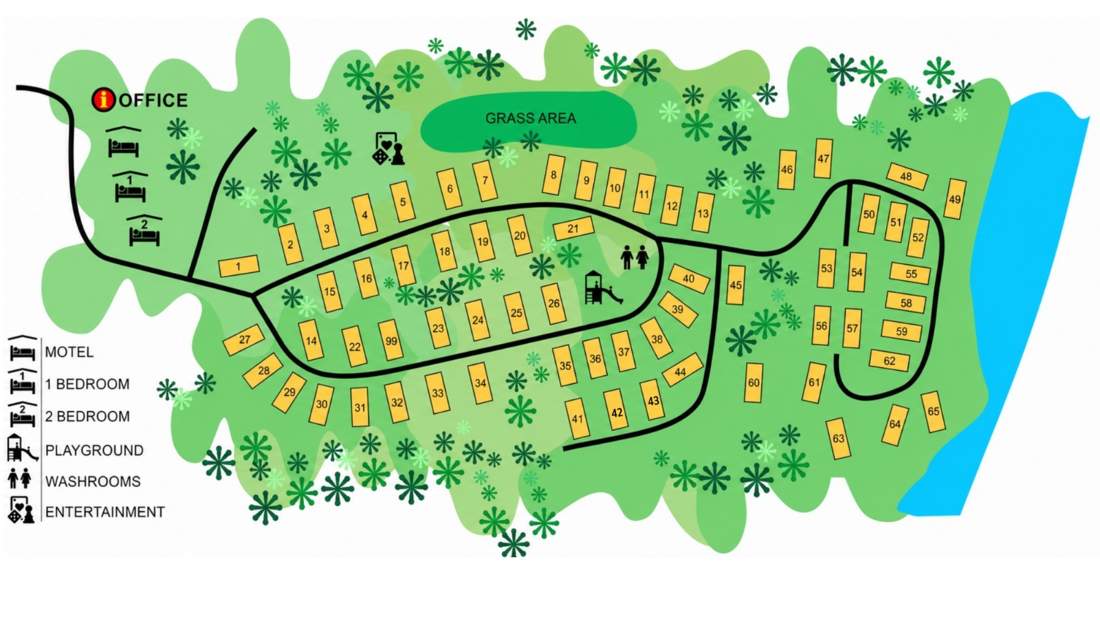 Muskoka Falls Trailer Park site map